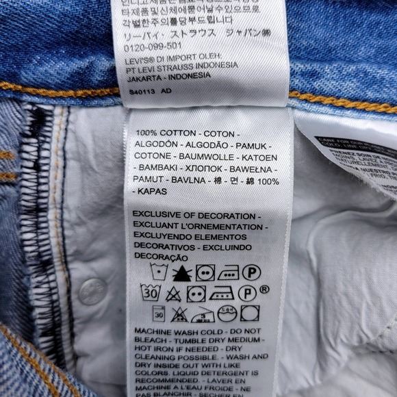 Levi's Wedgie Button Fly Ankle Fray 100% Cotton Jeans Women's Size 26 - Picture 6 of 11